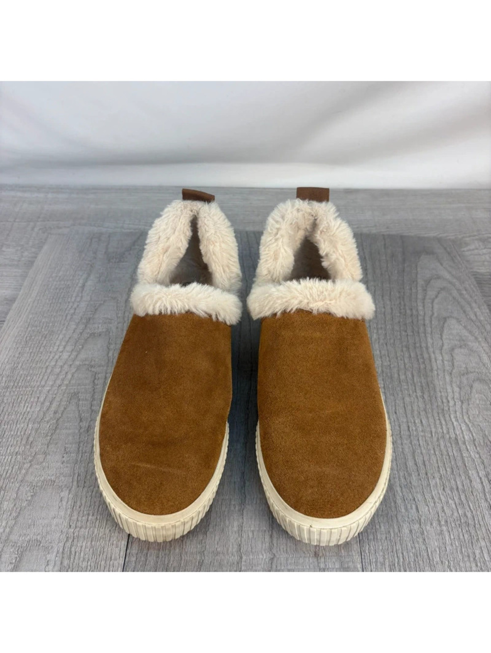 Vintage Timberland Mukluks Size 7.5 Suede Shearling Slip-On Shoes - Picture 8 of 13